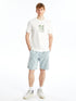 LC Waikiki Crew Neck Short Sleeve Printed Combed Cotton Men's T-shirt